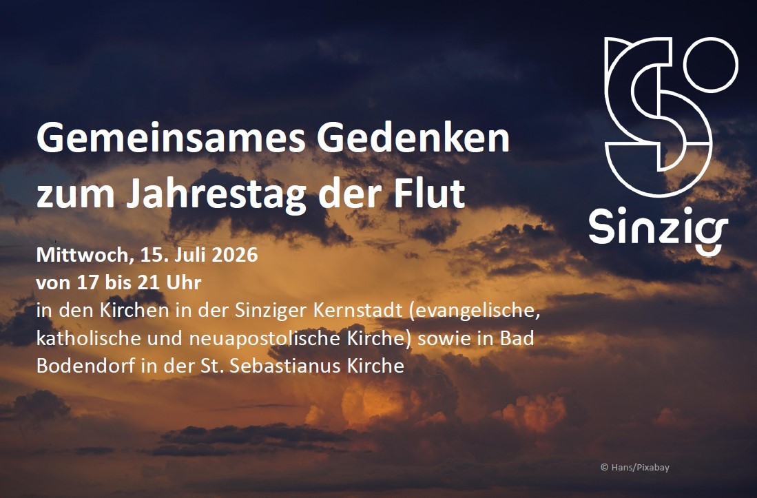 Das Foto zeigt einen Aufruf zum Gemeinsamen Gedenken.