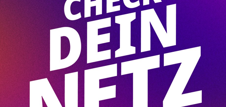 Das Foto zeigt einen Aufruf zur Teilnahme an der zweiten bundesweiten Mobilfunk-Messwoche.