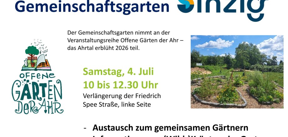 Gartenfeier Einladung zur Gartenfeier am 4. Juli