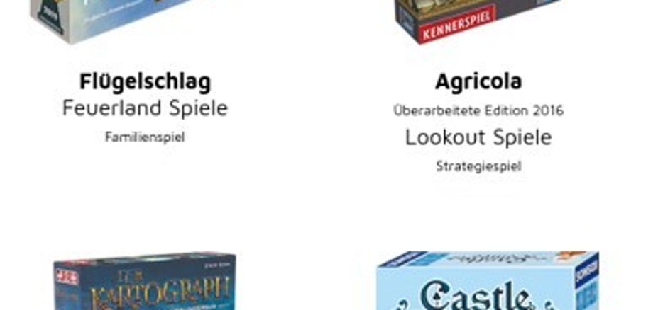 Die Spieleauswahl Das Foto zeigt die Spiele, die in den Vorentscheidungen gespielt werden.