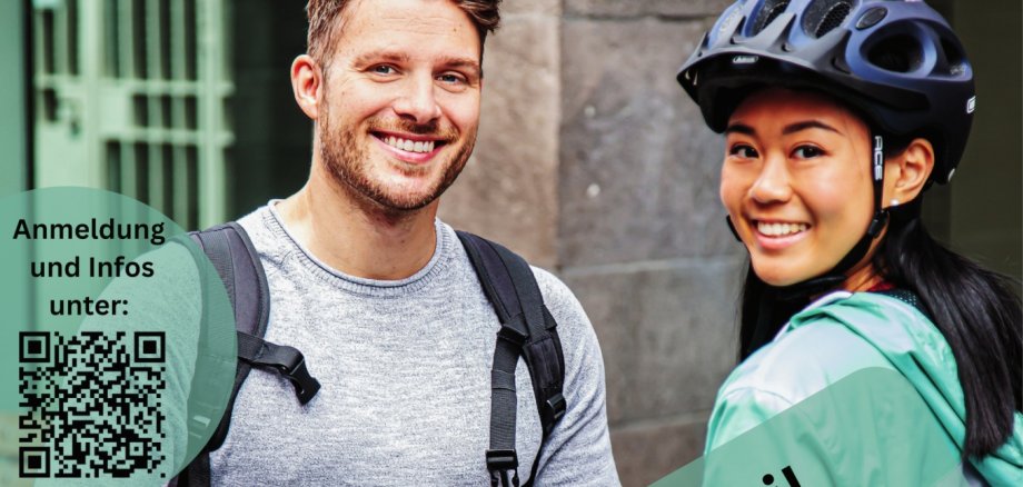 Das Foto zeigt das Ankündigungsplakat der Aktion Stadtradeln.