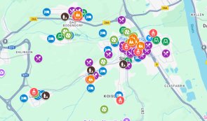 Dieses Bild zeigt die interaktive Karte von Sinzig