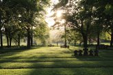 Das Foto zeigt den Ehrenfriedhof in Bad Bodendorf.