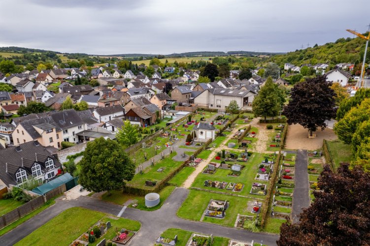 Friedhof Westum Das Foto zeigt eine Aufnahme des Friedhofs in Westum.