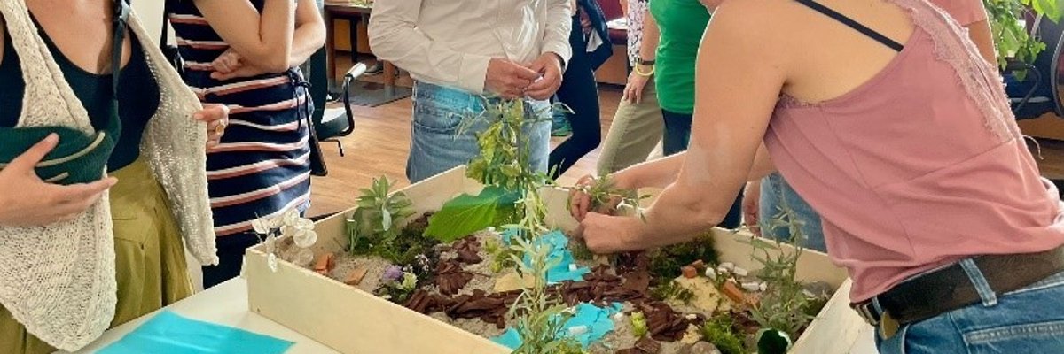 Bürgerbeteiligung bei der Entwicklung des PikoParks Dieses Foto zeigt einen Workshop zur Bürgerbeteiligung am PikoPark