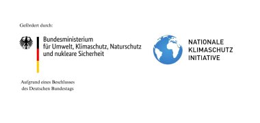 Dieses Bild zeigt die Förderer Bundesministerium für Umwelt, Klimaschutz, Naturschutz und nukleare Sicherheit / Nationale Klimaschutz Initiative