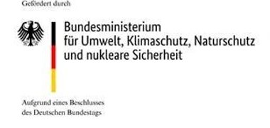 Das Foto zeigt das Logo des Förderers, des Bundesministeriums für Umwelt, Klimaschutz, Naturschutz und nukleare Sicherheit.