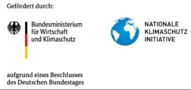Das Foto zeigt das Logo des Bundesministerium für Wirtschaft und Klimaschutz (BMWK).