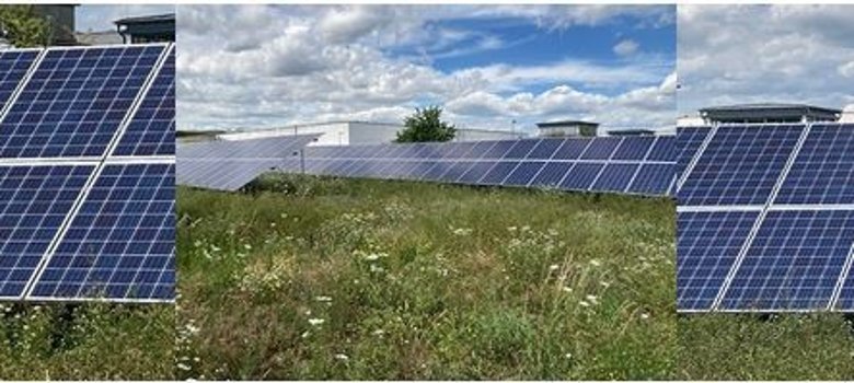 Dieses Foto zeigt verschiedene Photovoltaikanlagen