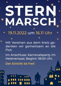 Sternmarsch mit gemütlichem Ausklang @ Helenensaal