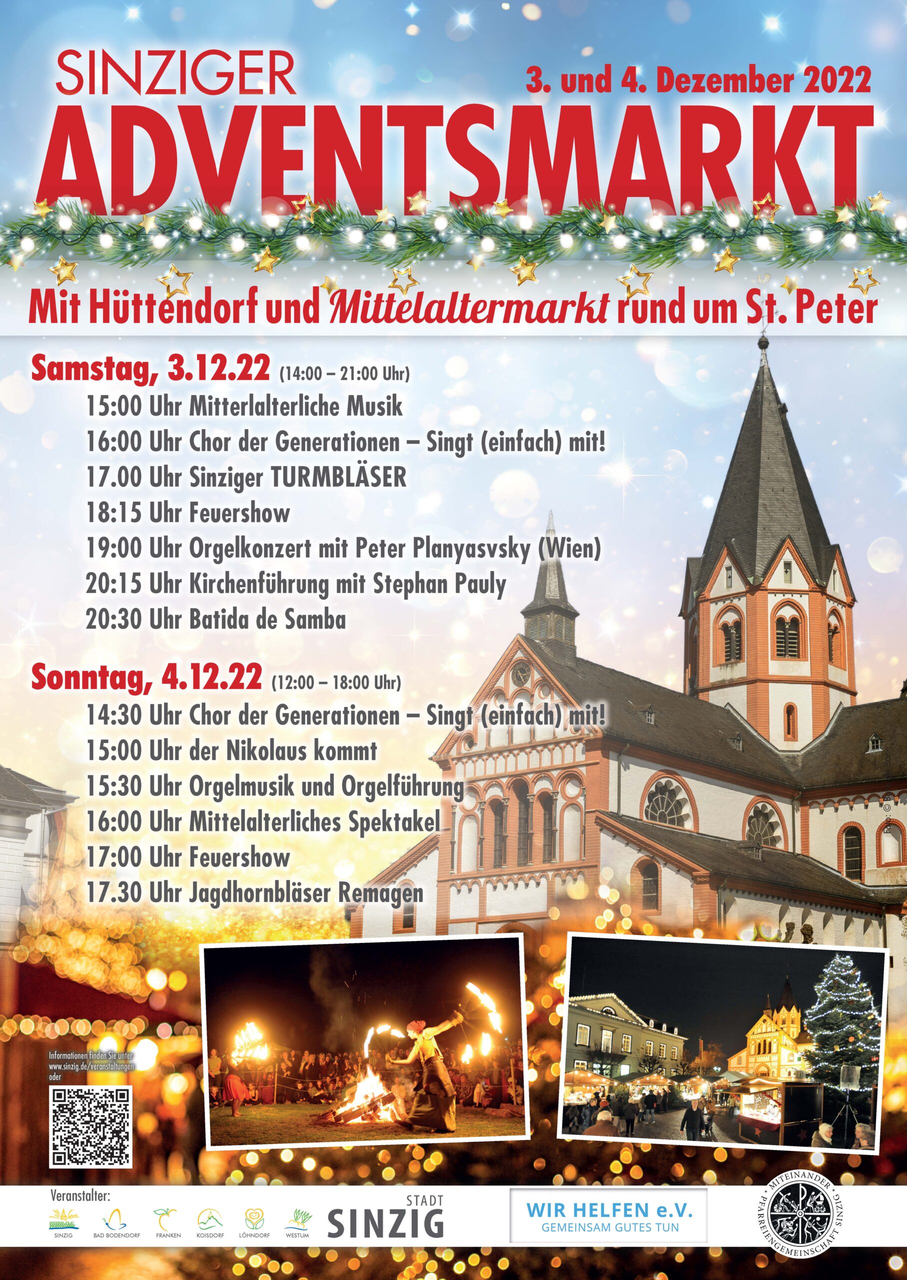 Wieder Adventsmarkt in Sinzig - am 3. und 4. Dezember!