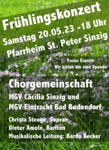 Frühlingskonzert @ Pfarrsaal St. Peter